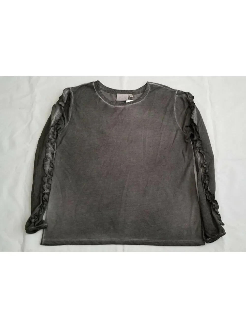 Dantelle Women's Gray Oil Dye Sweatshirt Pullover Top Size Small NWT
